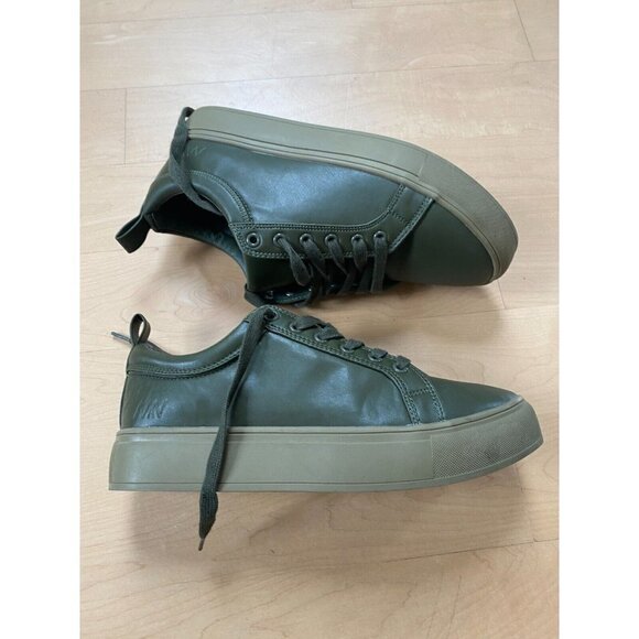 MATT & Nat BNWT Women Green "Bonaventure" Vegan Lace Up Sneakers New - Picture 3 of 8